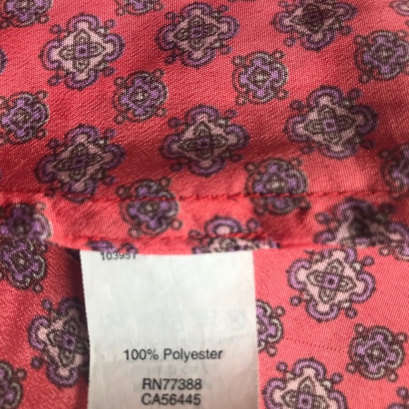 J Crew geometric print racer back top, size 4 - Picture 5 of 6